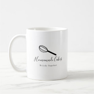 Caneca De Café Padaria Bolos Caseiros Biscoitos Wisk Desenhado à