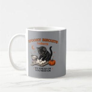 Caneca De Café Padaria de Biscoitos Assustadores Gato Preto Engra
