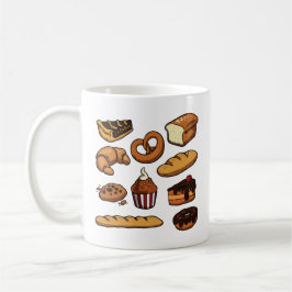 Caneca De Café Padaria de bolos e pães fofos