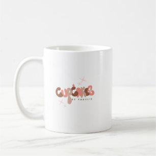 Caneca De Café Padaria  Letra à Mão Cupcake  Negócios       