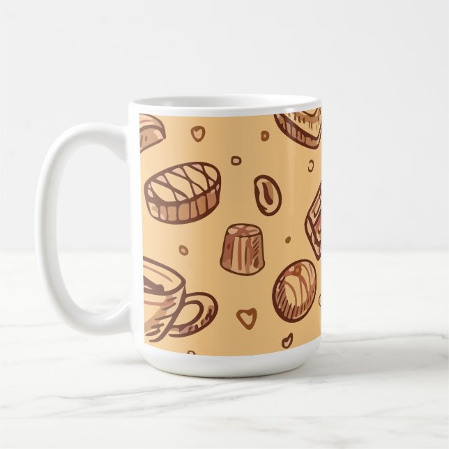 Caneca De Café padaria padrão contínuo (Esquerda)