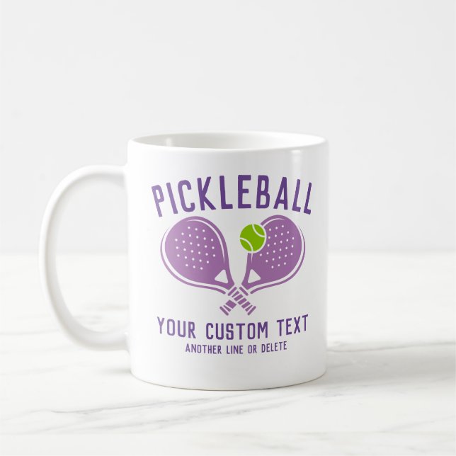 Caneca De Café Paddle e Bola de Clube de Equipe para Amantes de P (Esquerda)