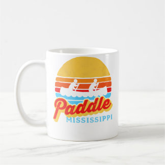 Caneca De Café Paddle Vintage Mississippi Canoagem Sol Retro Jang