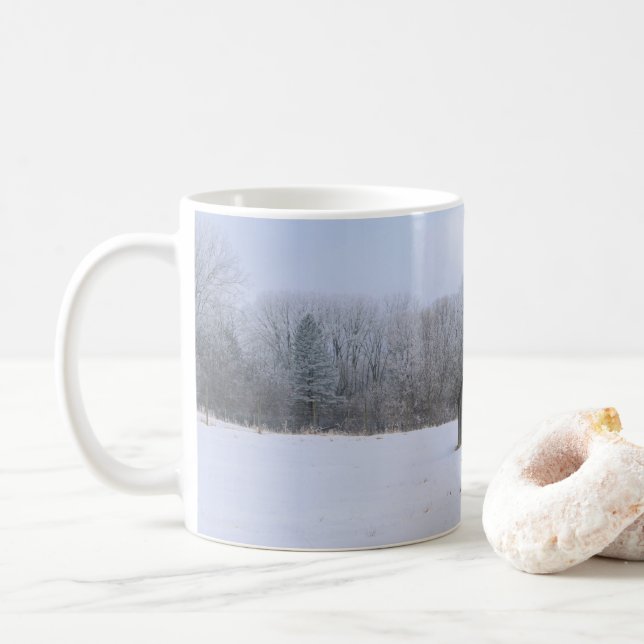 Caneca De Café Paddock coberto por neve (Com Donut)