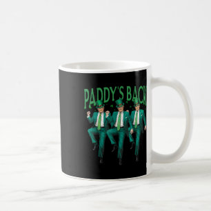 Caneca De Café Paddys Back Dancing Trump Dia de São Patrício Irla