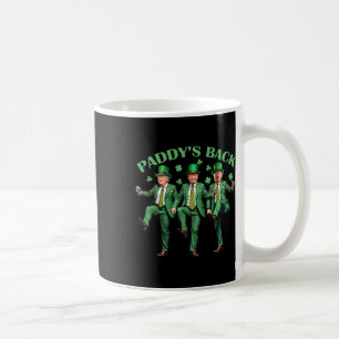 Caneca De Café Paddy's Back Dia de São Patrício Engraçado Trump D