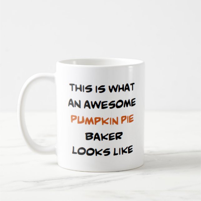 Caneca De Café padeiro de torta de abóbora, incrível (Esquerda)