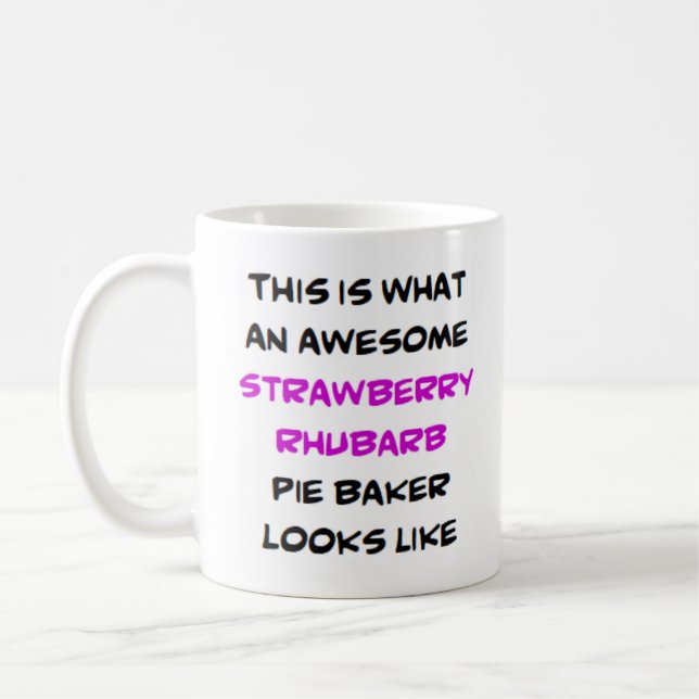 Caneca De Café padeiro de torta de morango, incrível (Esquerda)