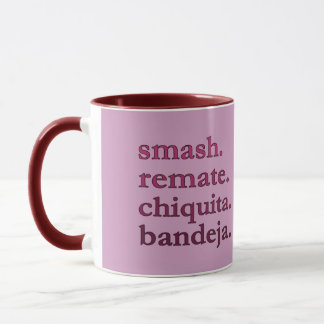 CANECA DE CAFÉ PADEL – WORD VIBES - VERMELHO E MAR