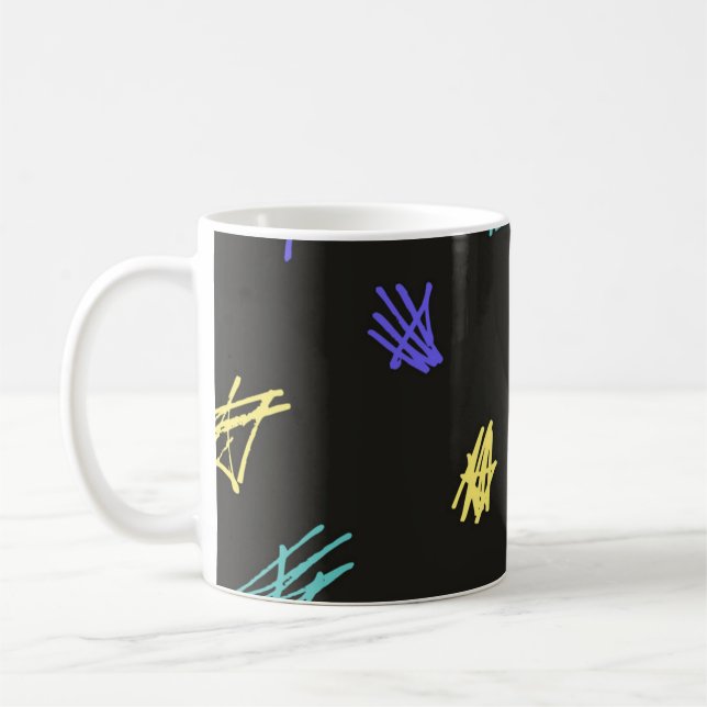Caneca De Café padrão abstrato (Esquerda)