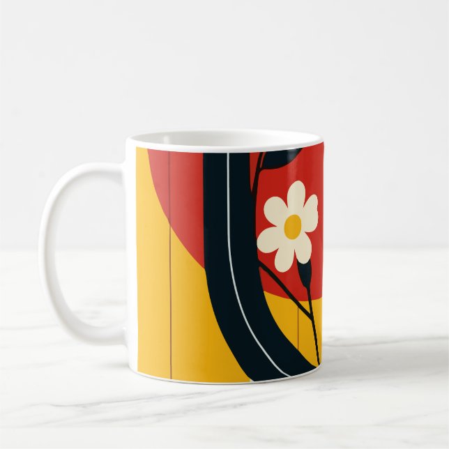 Caneca De Café padrão abstrato (Esquerda)