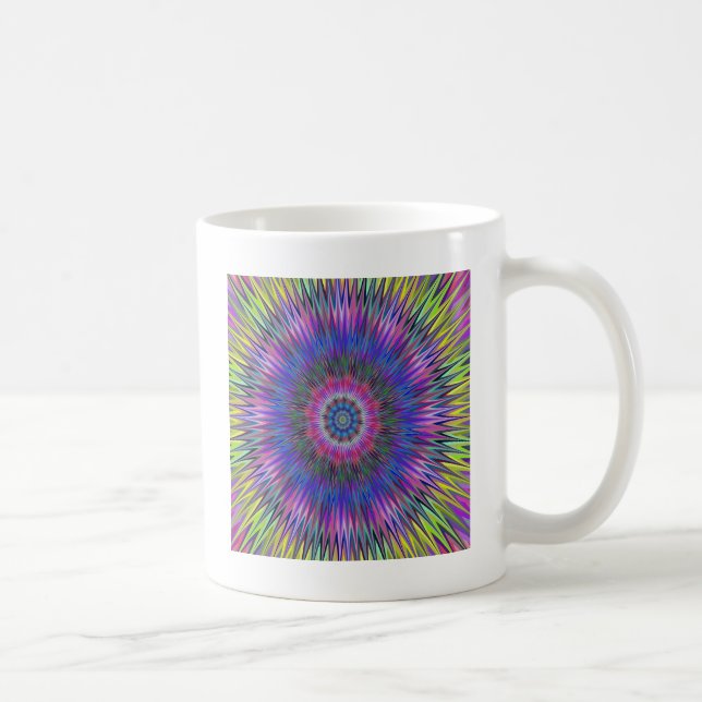 Caneca De Café Padrão abstrato Bulls-eye (Direita)
