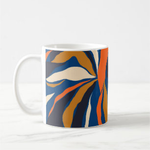 Caneca De Café Padrão abstrato colorido desenhado à mão. Creat