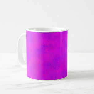 Caneca De Café Padrão Abstrato Rosa Roxo