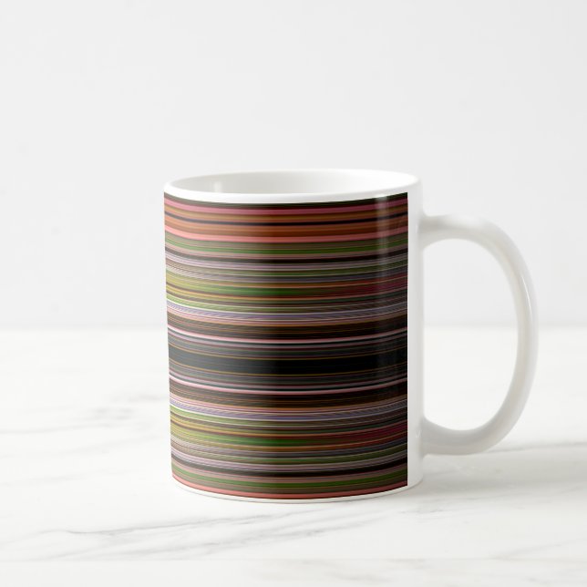 Caneca De Café padrão abstrato stripes (Direita)