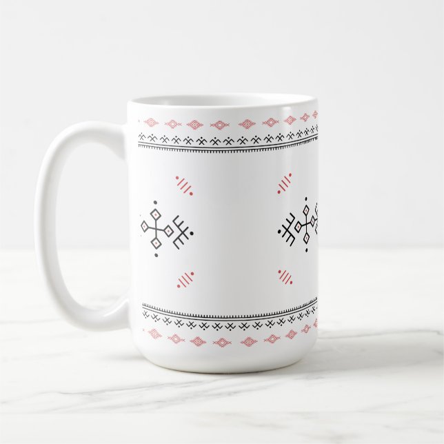 Caneca De Café Padrão Amazigh Arte Berbere (Esquerda)