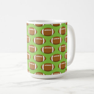 Caneca De Café Padrão Americano de Bola de Rugby de Futebol