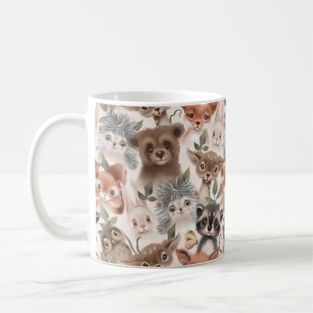 Caneca De Café Padrão Animal (Esquerda)