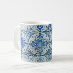 Caneca De Café Padrão Antiquado de Azulejos Portugueses - Azulejo
