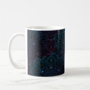 Caneca De Café Padrão arabesco oriental sem costura. decoração