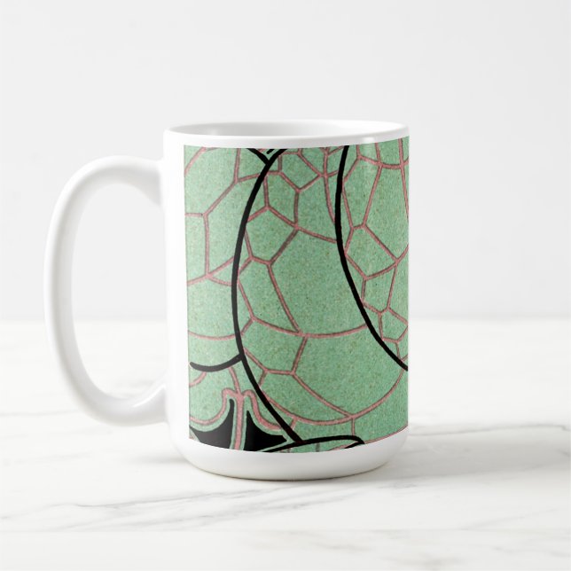 Caneca De Café Padrão Art Nouveau #10 (Esquerda)