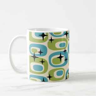 Caneca De Café Padrão atômico moderno do meio século