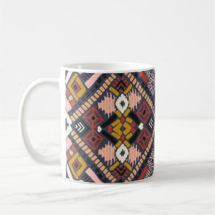 Caneca De Café Padrão Aztec do Chevron Africano Tribal