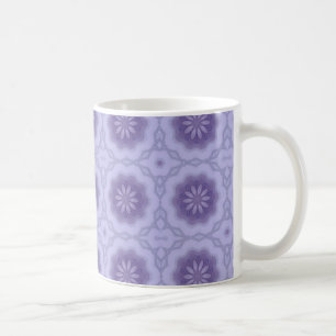 Caneca De Café Padrão Bonito em Lavanda #2