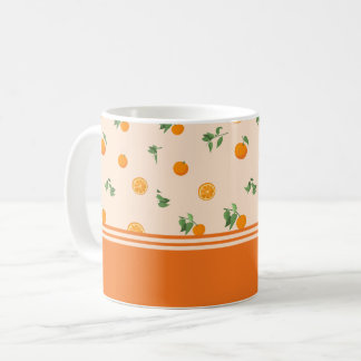 Caneca De Café Padrão clássico de citrino de fruta laranja