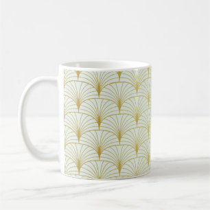 Caneca De Café Padrão Clássico de Deco sem Olhos. Styli Geométric