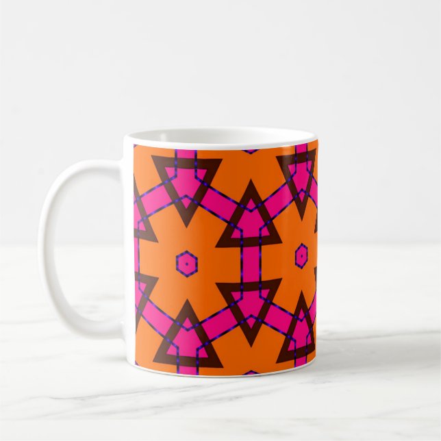 Caneca De Café padrão clássico de ouro. ornamento de ouro em árab (Esquerda)