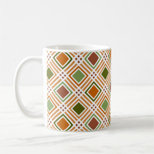 Caneca De Café Padrão Clay Algae