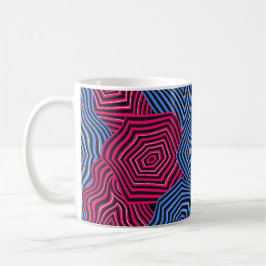 Caneca De Café Padrão colorido Art Nouveau