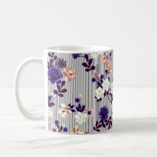 Caneca De Café Padrão com flores de primavera Padrão com primaver