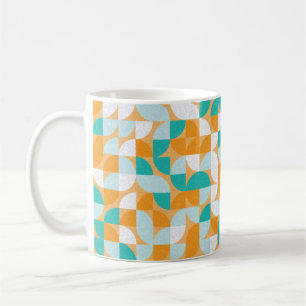 Caneca De Café Padrão com triângulos coloridos aleatórios Gera
