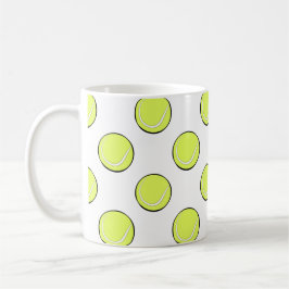 Caneca De Café Padrão contínuo de bolas de tênis \