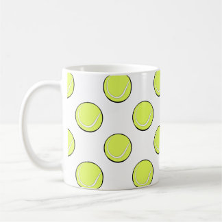 Caneca De Café Padrão contínuo de bolas de tênis \