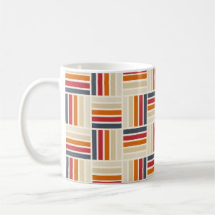 Caneca De Café Padrão contínuo de colcha Heritage Grid