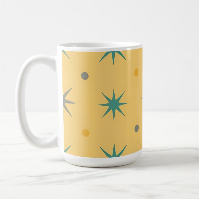 Caneca De Café Padrão contínuo de explosão de estrelas do meio do (Esquerda)