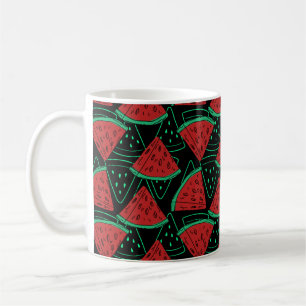 Caneca De Café Padrão contínuo de frutas   Padrão de superfície d