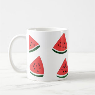 Caneca De Café Padrão contínuo de melancia fofa