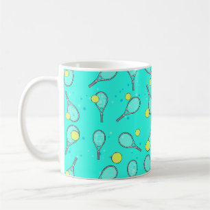 Caneca De Café Padrão contínuo de tênis - Raquete e Bola
