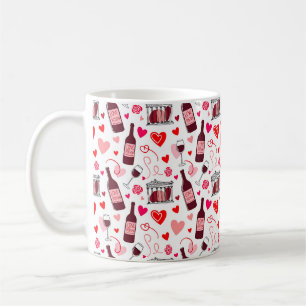 Caneca De Café Padrão contínuo de vinho poção do amor
