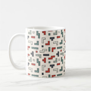 Caneca De Café Padrão contínuo do antigo jogo de vídeo, plano