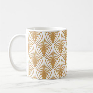 Caneca De Café padrão contínuo vintage abstrato arabesque. Geom