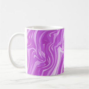 Caneca De Café Padrão Cor-de-rosa Abstrato Marble sem costura