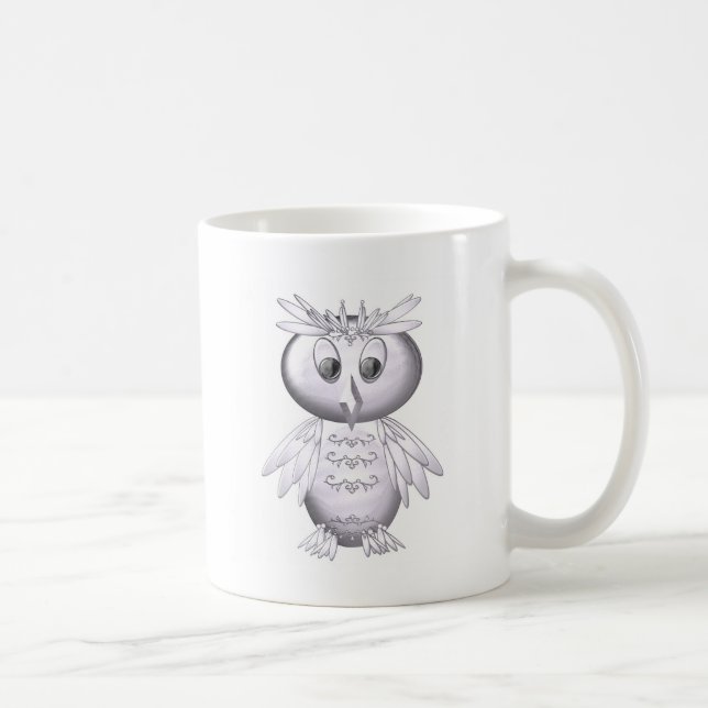 Caneca De Café padrão coruja fofo e engraçado (Direita)