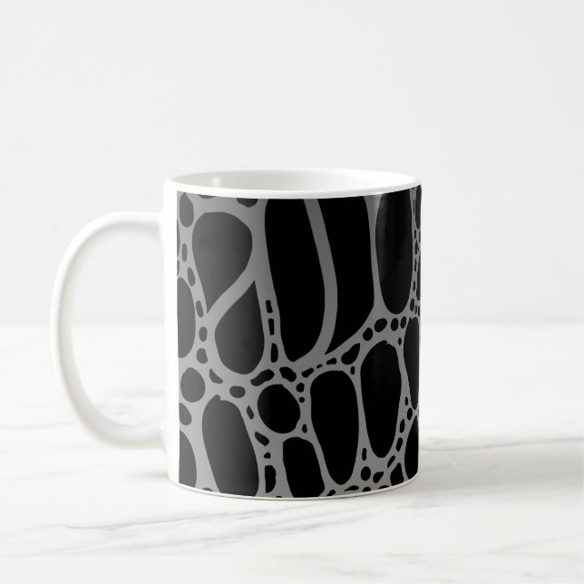 Caneca De Café Padrão Crocodilo (Esquerda)