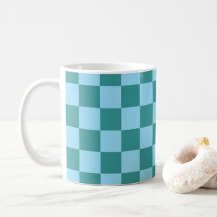 Caneca De Café Padrão da Desktop Board Verde e Azul