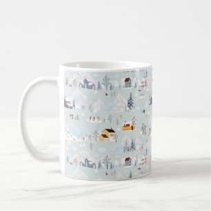 Caneca De Café Padrão da Vila de Ice da Terra Maravilha de Cozy W